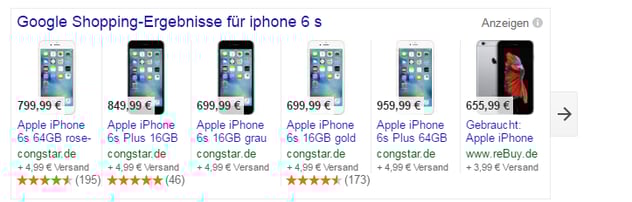 Google Produktanzeigen