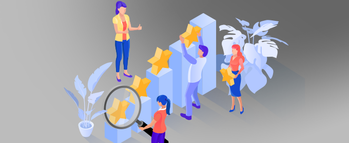 Grafik: Mithilfe von Kundenbewertungen können Sie Ihr Google-Ranking verbessern