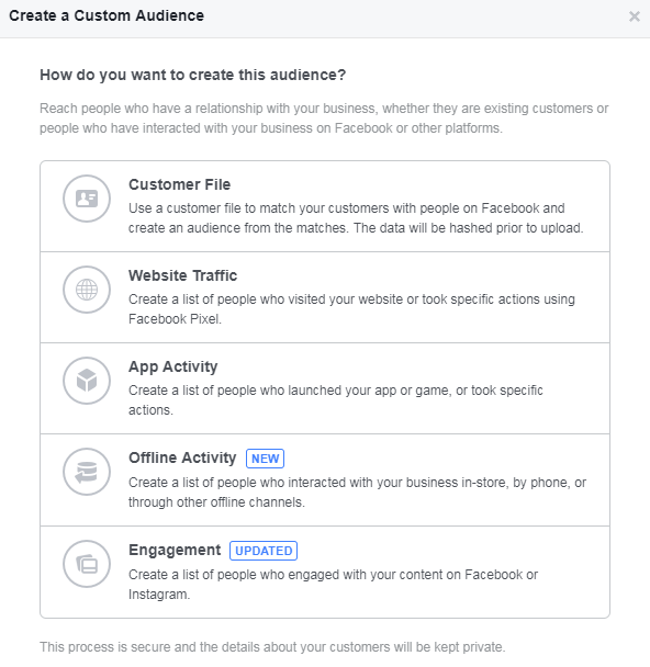 Create a Custom Audience