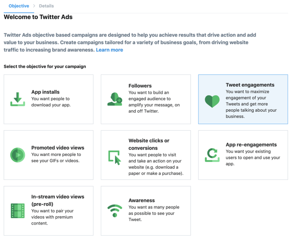 creating a twitter business account step 6